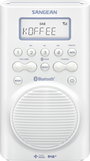 Sangean H205 Fürdőszobai rádió DAB+, URH Bluetooth® Vízálló Fehér 2. bélyegkép