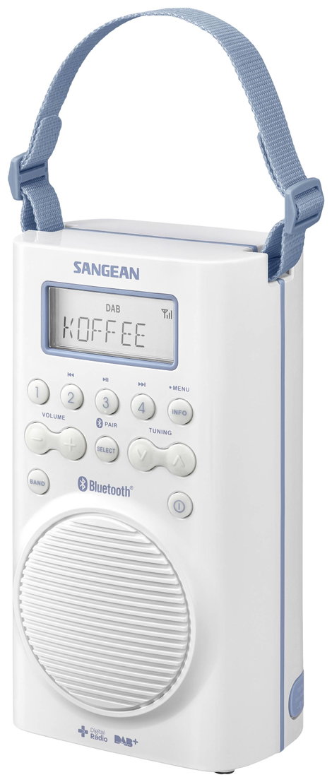 Sangean H205 Fürdőszobai rádió DAB+, URH Bluetooth® Vízálló Fehér 3. kép