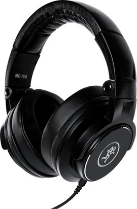 Mackie MC-150 Stúdió Over Ear fejhallgató Vezetékes Fekete