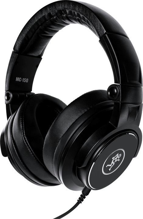 Mackie MC-150 Stúdió Over Ear fejhallgató Vezetékes Fekete