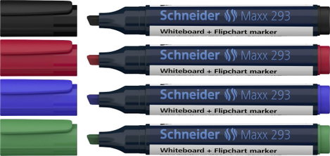 Schneider Maxx 293 129394 Táblafilc készlet Fekete, Piros, Kék, Zöld 5 db 2. kép