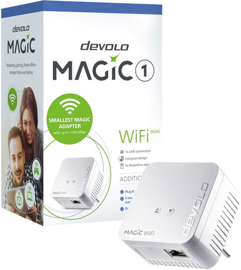 Devolo Magic 1 WiFi mini Powerline WLAN bővítő adapter 8559 EU Powerline, WLAN 1200 MBit/s 3. kép