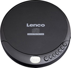 Lenco CD-200 Hordozható CD lejátszó CD, CD-RW, MP3 Akkutöltő funkció Fekete