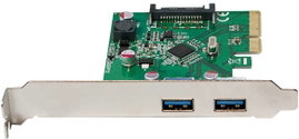 LogiLink PC0080 2 port USB 3.1 kontroller kártya USB-A PCIe