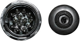 TFA Stecker 88004 Utánfutó dugó [ - Dugó, 13 pólusú] Műanyag