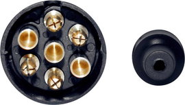 TFA Stecker 88000 Utánfutó dugó [ - Dugó, 7 pólusú] Műanyag