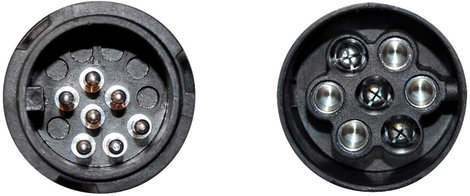 TFA Stecker 88007 Utánfutó adapter [Csatlakozóalj, 13 pólusú - Dugó, 7 pólusú] Műanyag 3. kép