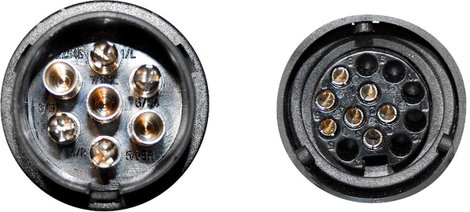 TFA Stecker 88008 Utánfutó adapter [Csatlakozóalj, 7 pólusú - ] Műanyag 2. kép