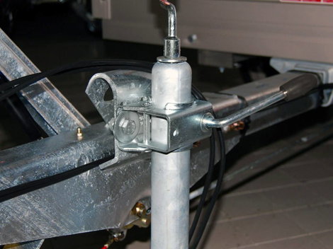 Kitámasztó kerék tartó Stützradhalter 48mm TFA Stecker 2. kép
