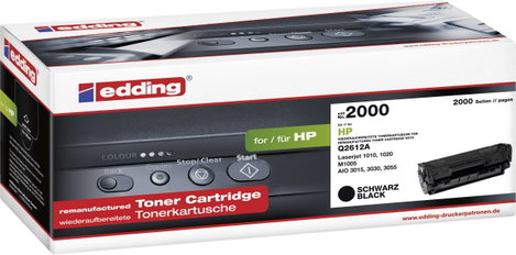 Edding EDD-2000 Toner kazetta helyettesíti HP 12A Fekete 2000 oldal Kompatibilis Toner