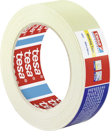 tesa STANDARD 04323-00043-00 Krepp szalag tesakrepp® Bézs (H x Sz) 50 m x 38 mm 1 db 2. kép