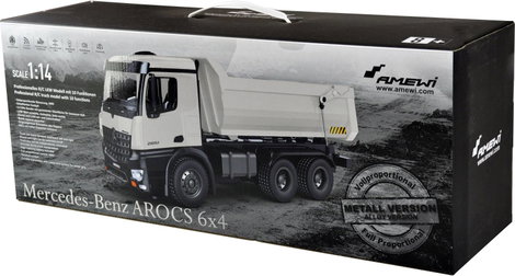 Amewi 22413 Arocs 1:18 Elektro RC modell teherautó RtR Akkuval és töltőkészülékkel 7. kép