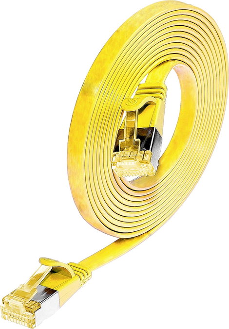 Wirewin 9120042366986 RJ45 Hálózati kábel, patchkábel CAT 6A U/FTP 2.00 m Sárga 1 db 3. kép