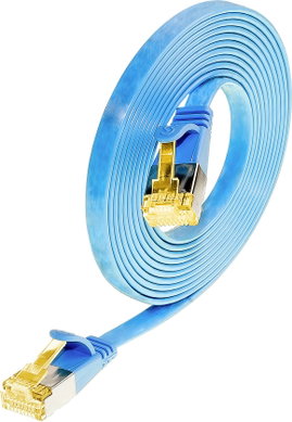 Wirewin 9120042360168 RJ45 Hálózati kábel, patchkábel CAT 6A U/FTP 0.50 m Kék 1 db