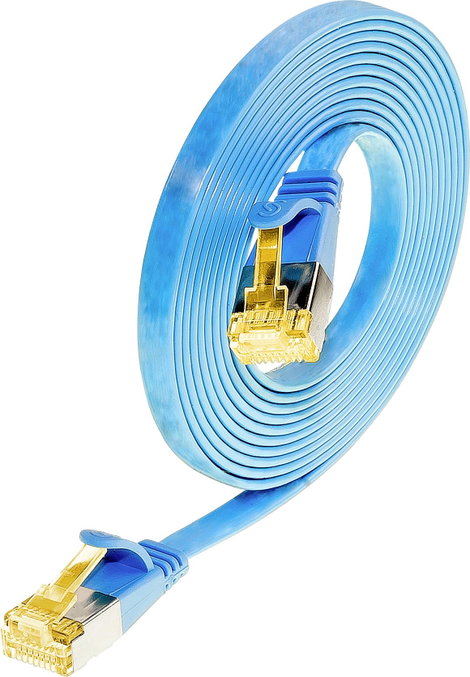 Wirewin 9120042360168 RJ45 Hálózati kábel, patchkábel CAT 6A U/FTP 0.50 m Kék 1 db 4. kép