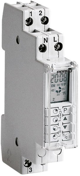 Wallair 1IO1071 Időkapcsoló óra Digitális Heti program 3500 W IP40 Maradék működési idő