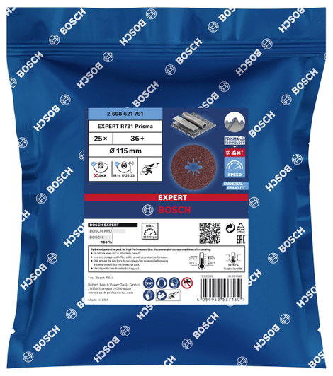 Bosch Accessories 2608621791 Rost tárcsa Ø 115 mm Szemcsézet 36 25 db 3. kép