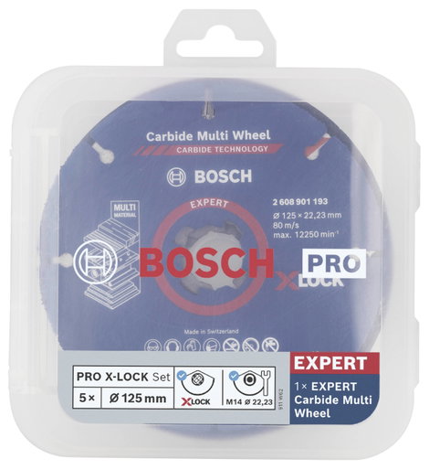 Bosch Accessories 2608619374 X-LOCK Legyezős csiszolókorong Ø 125 mm Furat átmérő 22.23 mm 5 db 3. kép