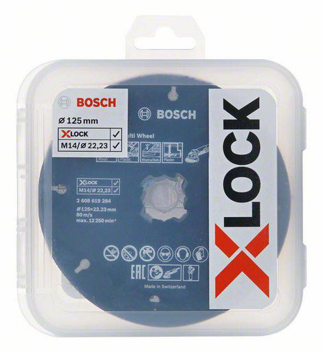 Bosch Accessories 2608619374 X-LOCK Legyezős csiszolókorong Ø 125 mm Furat átmérő 22.23 mm 5 db 4. kép