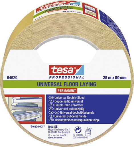 tesa UNIVERSAL PERMANENT 64620-00017-11 Fektető szalag tesa® Professional Fehér (H x Sz) 25 m x 50 m