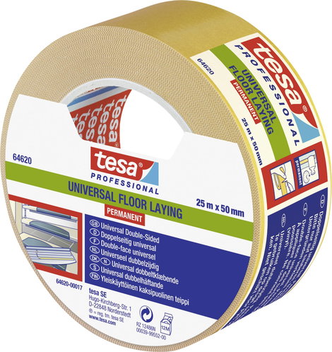 tesa UNIVERSAL PERMANENT 64620-00017-11 Fektető szalag tesa® Professional Fehér (H x Sz) 25 m x 50 m 2. kép