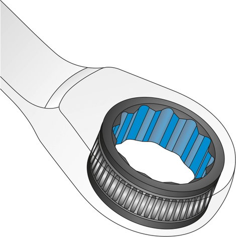 Matador Schraubwerkzeuge 01830140 Racsnis gyűrűs csavarkulcs 14 mm 5. kép