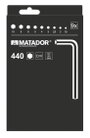 Matador Schraubwerkzeuge Matador 04409090 Belső hatlap Hajlított csavarhúzó készlet 1.5 mm, 2 mm, 2. 3. bélyegkép