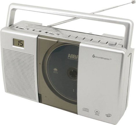 soundmaster RCD1185 CD-s rádió URH CD Szürke