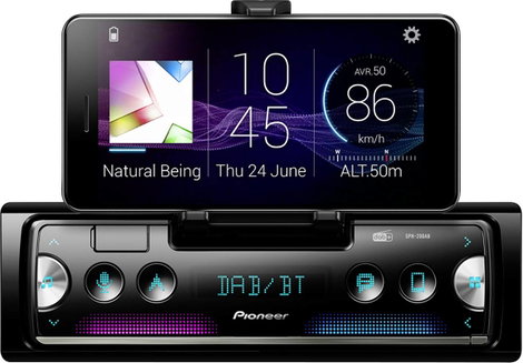 Pioneer SPH-20DAB Autórádió Bluetooth kihangosító, DAB + tuner
