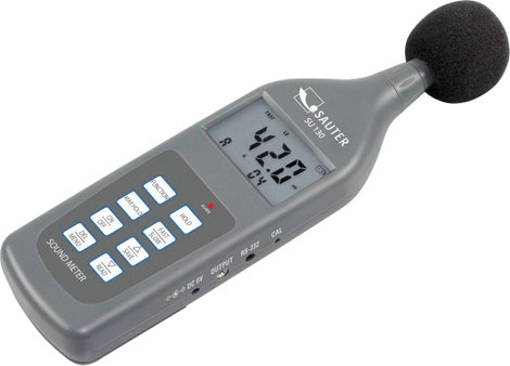 Zajszintmérő adatgyűjtővel 30-130 dB 20-12500 Hz, Sauter SU 130