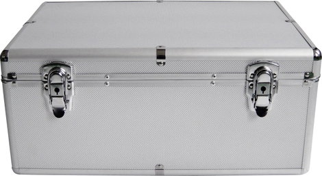 MediaRange CD hordtáska 500 CD/DVD/Blu-ray Alumínium Ezüst 1 db (Sz x Ma x Mé) 447 x 180 x 300 mm BO 2. kép