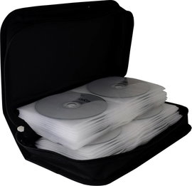MediaRange Cd táska 96 CD/DVD/Blu-ray Nylon® Fekete 1 db (Sz x Ma x Mé) 289 x 88 x 168 mm BOX55
