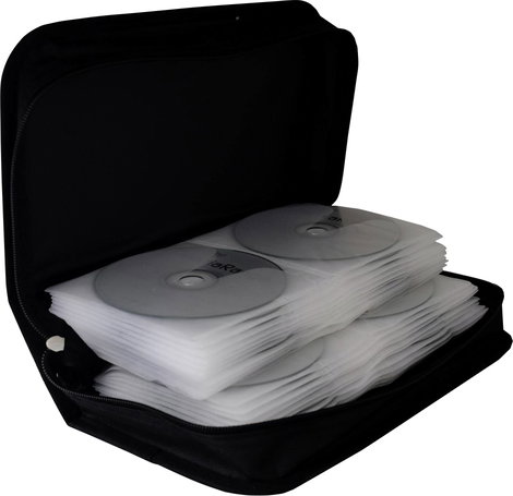 MediaRange Cd táska 96 CD/DVD/Blu-ray Nylon® Fekete 1 db (Sz x Ma x Mé) 289 x 88 x 168 mm BOX55