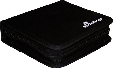MediaRange Cd táska 24 CD/DVD/Blu-ray Nylon® Fekete 1 db (Sz x Ma x Mé) 164 x 39 x 156 mm BOX50 2. kép