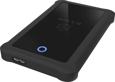 ICY BOX 21243 6,35 cm-es (2,5) merevlemez keret 2.5 coll USB 3.2 (1. generáció) (USB 3.0)