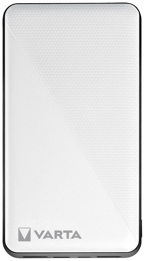 Varta Power Bank Energy 15000 Powerbank 15000 mAh LiPo USB-C®, Mikro USB Fehér/fekete egyidejű tölté