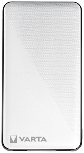 Powerbank 10000 mAh LiPo USB-C, fehér/fekete, Varta 57976101111