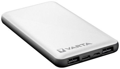 Powerbank 10000 mAh LiPo USB-C, fehér/fekete, Varta 57976101111 4. kép