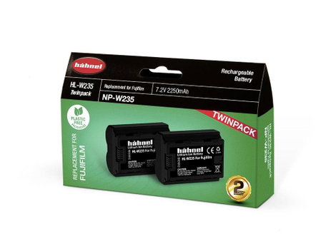 Hähnel Fototechnik HL-W235, 2er Kamera akku Megfelelő eredeti akku (kamera) NP-W235 7.2 V 2250 mAh 2. kép