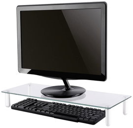 Neomounts NSMONITOR10 Monitor magasító Magasság tartomány: 8 cm (max) Átlátszó