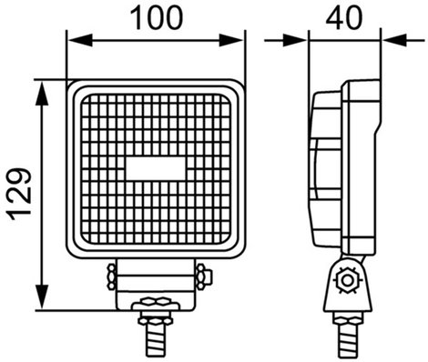 Hella Valuefit Munkafényszóró 12 V, 24 V S800 LED 1GA 357 107-012 Közeli mező világítás (Sz x Ma x M 3. kép