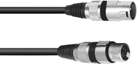 Omnitronic 3022055N XLR Összekötőkábel [1x XLR dugó, 3 pólusú - 1x XLR alj, 3 pólusú] 10.00 m Fekete 4. kép