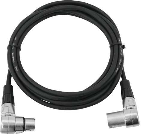 Omnitronic 30220632 XLR Összekötőkábel [1x XLR dugó, 3 pólusú - 1x XLR alj, 3 pólusú] 3.00 m Fekete 2. kép