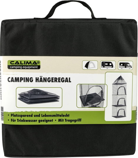 Calima Camping Hängeregal Kemping polc Fekete 46037 3. kép