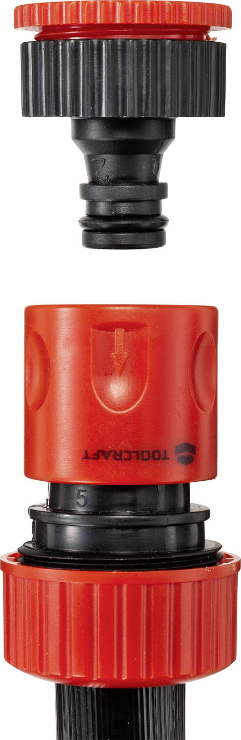 TOOLCRAFT TO-6897033 13 mm 2 m 1/2 coll 1 db Fekete Kerti tömlő 3. kép