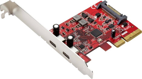 Renkforce RF-4599664 2 port USB-C® 3.1 Gen2 interfész kártya USB-C® 10Gb/s PCIe 2. kép