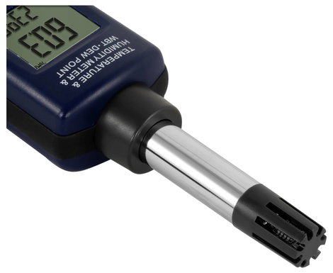 Hőmérséklet- és légnedvesség mérő 0 % rF 100 % rF, PCE Instruments PCE-555 2. kép