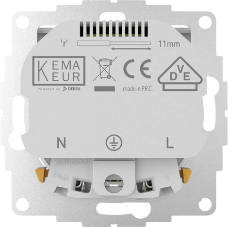 2USB 2U-449528 Földelt csatlakozó aljzat USB töltőkimenettel, Gyermekvédelem, VDE IP20 Tiszta fehér 7. kép