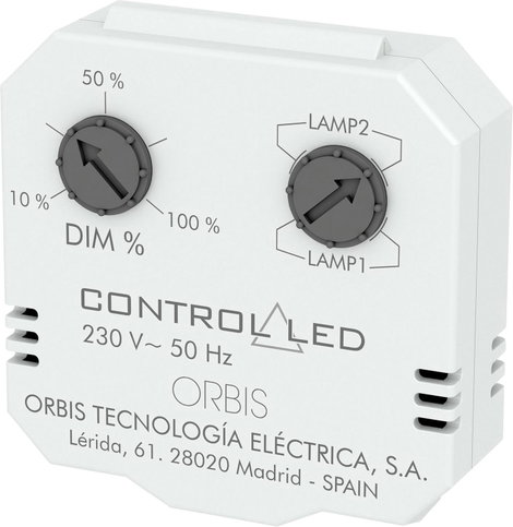 ORBIS Zeitschalttechnik OB200010 Beépíthető dimmer Alkalmas fényforrásokhoz: Izzó, Energiatakarékos