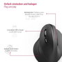 Hama EMW-500L Ergonomikus egér Rádiójel vezérlésű Optikai Fekete 6 Gombok 1800 dpi Ergonómikus 12. bélyegkép